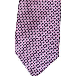 Brooks Brothers 346 Mens‎ Tie Pink Blue Checkered Silk Classic